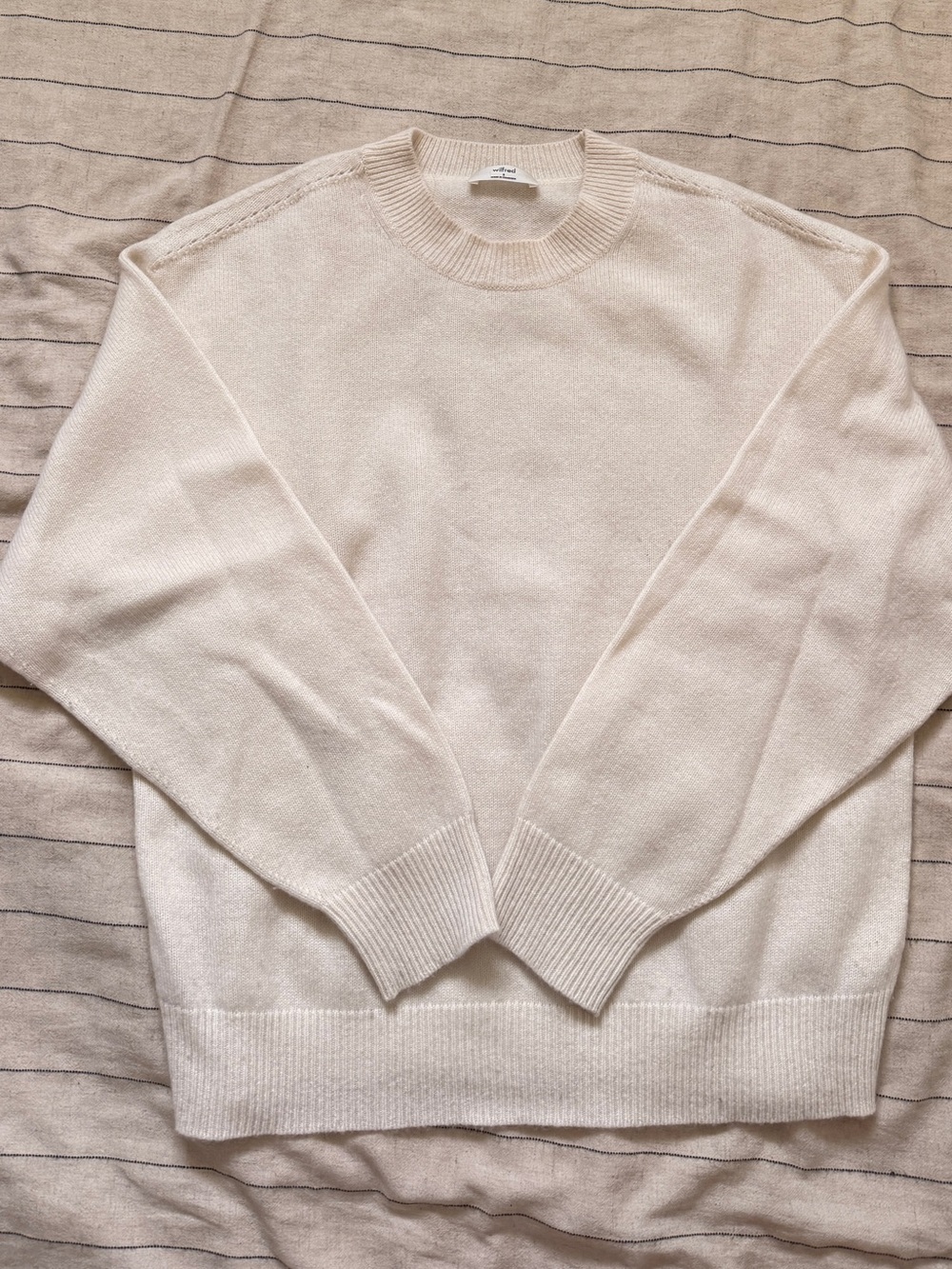 Aritzia Cream Crewneck Sweater
